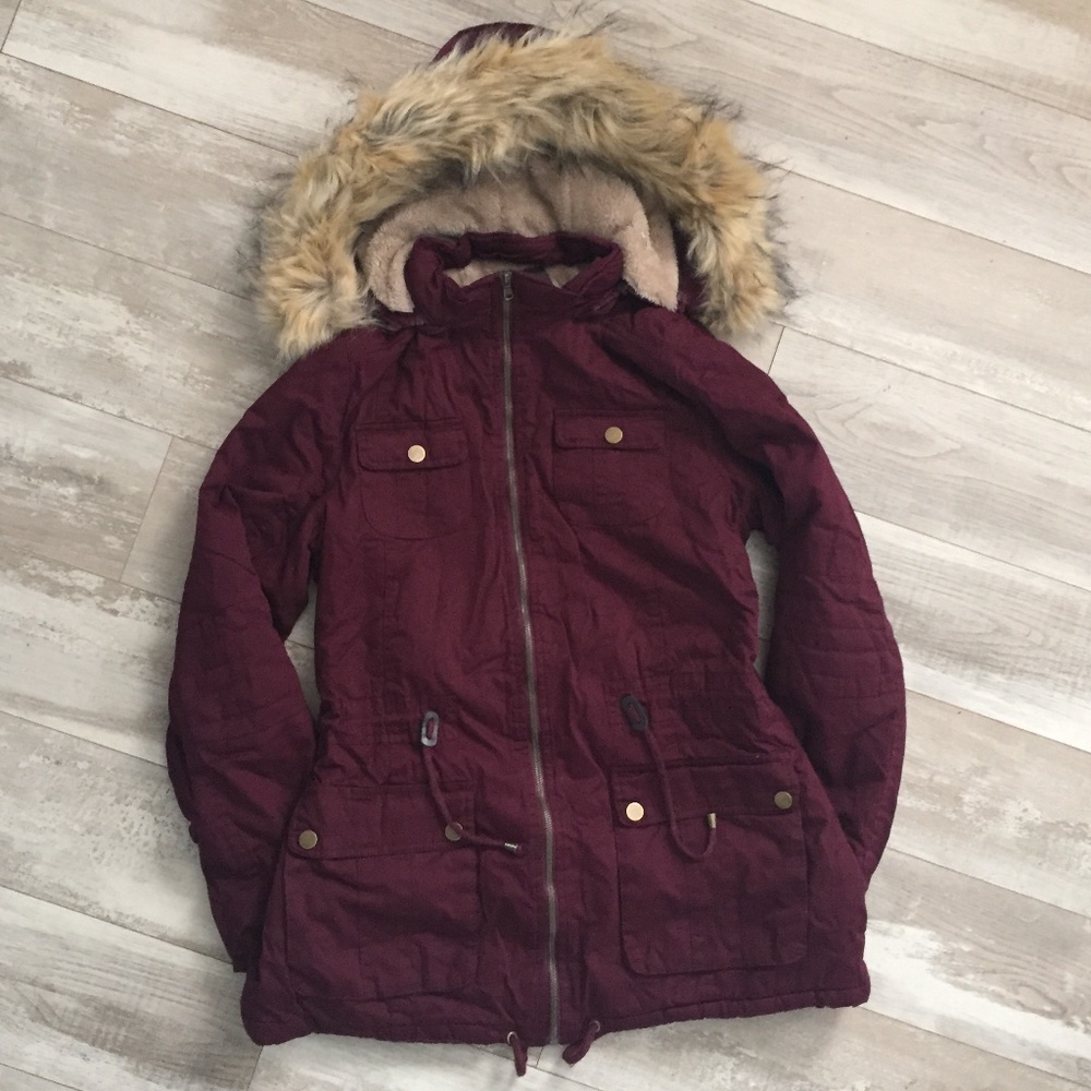 NWT Winter Fleece Lined Coat